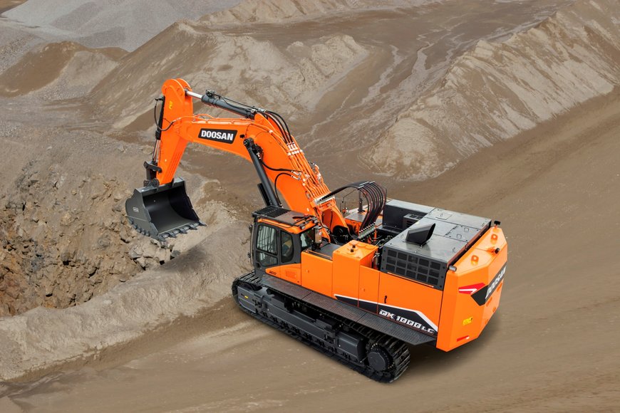 New Doosan Excavator Offers Best Performance in 100 t Class